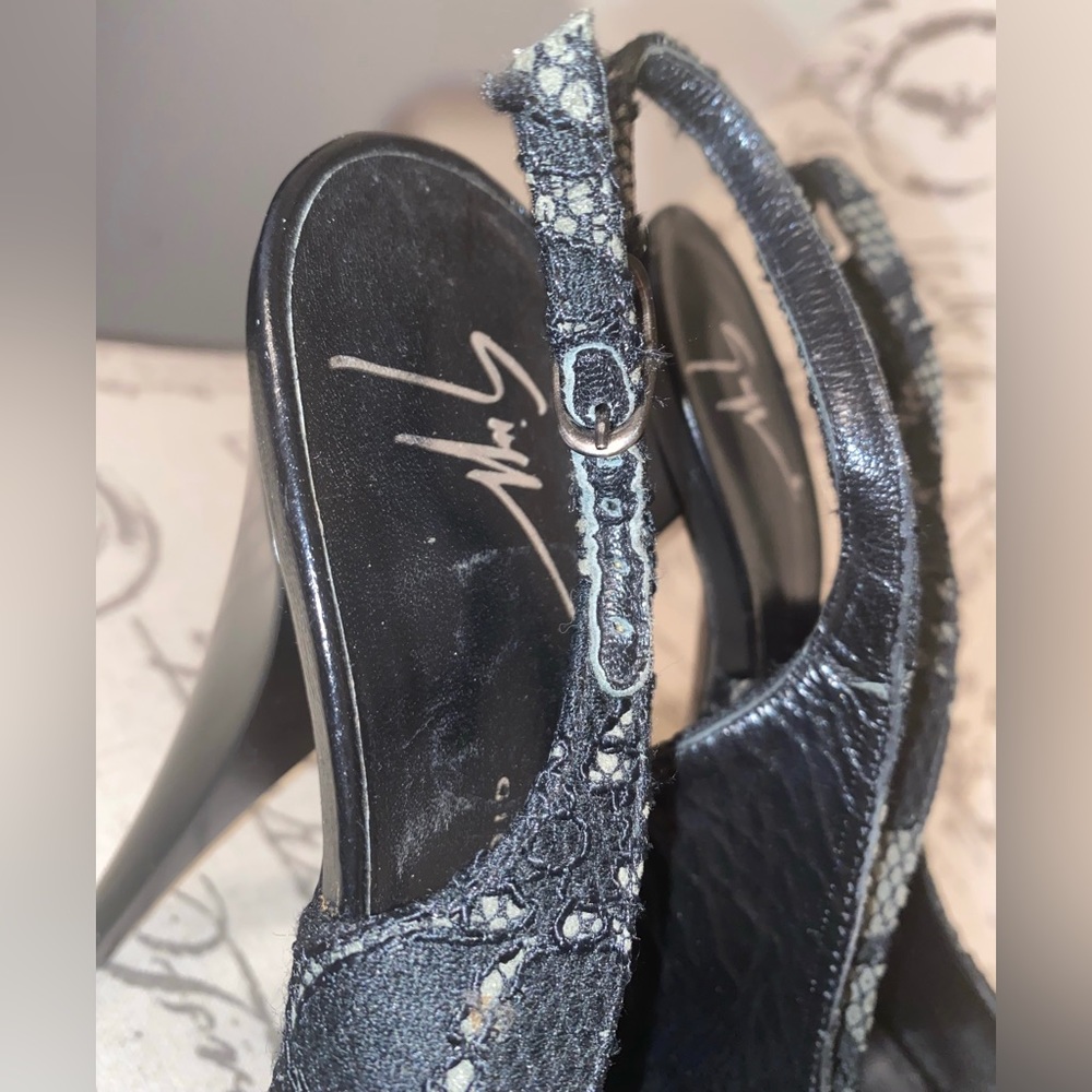 Sexy Monro Lace Giuseppe Zanotti Peep toe stiletto - Picture 6 of 16